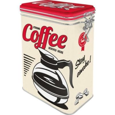 Nostalgic Art Retro Coffee Clip Top Storage Tin 31105