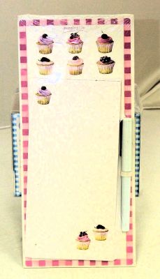 Cupcakes Shopping List Magnetic Note pad 32152