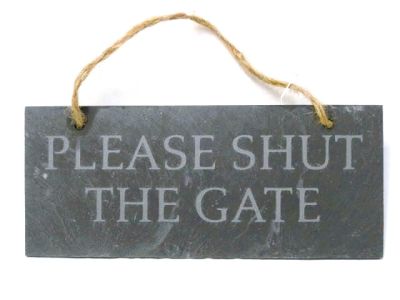 Westwoods Slate Hanging Plaque with Choice of 6 Messages 32409