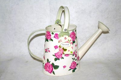 Rose Design Metal Watering Can in 2 Styles 33220, 33231 Imperfect