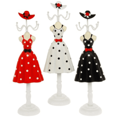 Elysee Girl Summer Spotted Dress Jewellery Hanger from Shudehill 37010 in 3 colours 