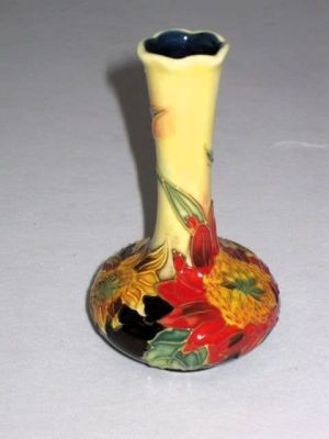 Old Tupton Ware Miniature Vase Sunflower Design 4070