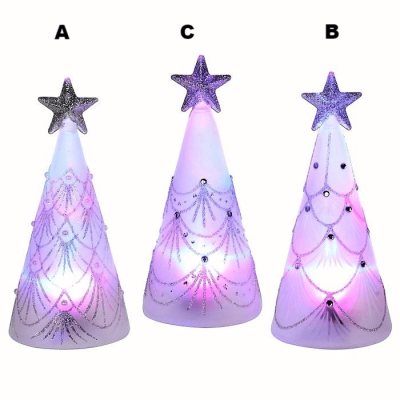 Frosted Garland LED Christmas Tree Ornament. 4270 Available in 3 styles