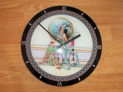 1920s Style Art Nouveau Charleston Lady Figurine Clock choice of 3 Designs 48434 