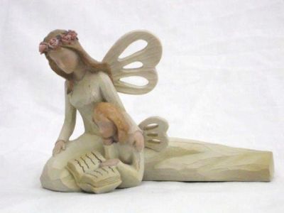 Regency Fine Arts Natures Angels Figurine "Story Time" 2 Styles 48917