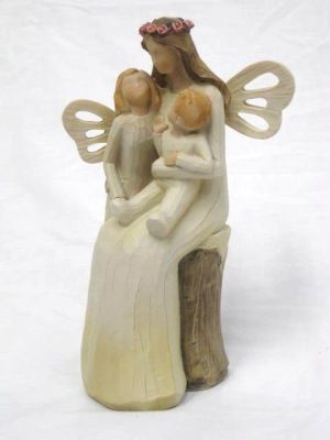Regency Fine Art Natures Angels Figurine "A Mothers Whisper 48924