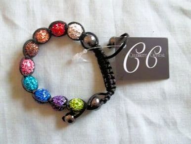 Multi Coloured Shamballa style Bracelet R49330/G