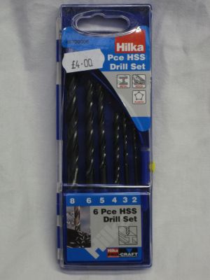 Hilka 6 Piece HSS Drill Bit Set 2-8mm 49700006