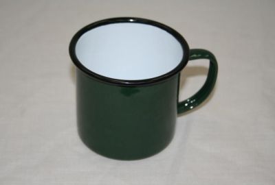 Enamel Tin Mug 8CM Diameter Green