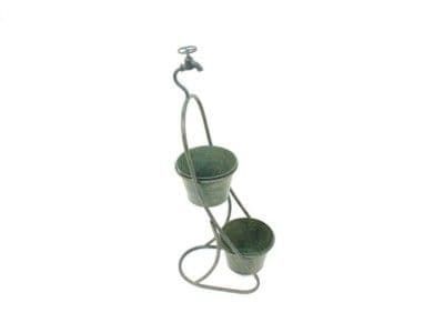 Ornamental Tall Tap Planter with 2 Buckets 5148