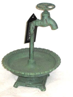 Ornamental Free Standing Small Tap Bird Feeder/Bath 5151