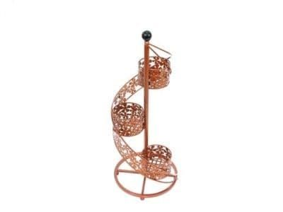 Ornamental Copper Swirl Garden Planter with 3 Baskets Special Offer! 5160