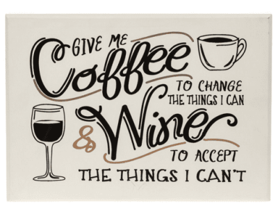 Give Me Coffee... Wooden Wall Plaque. 52334