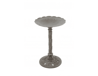 Cast Iron Decorative Bronze Look Bird Bath 5417