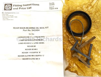 Crankshaft Rear Oil Seal Kit 542492