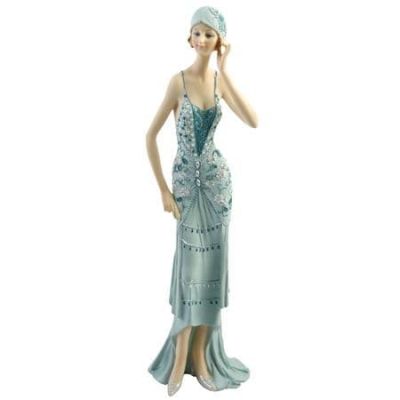 Juliana Collection Broadway Belle Figurine in a Teal Dress Standing 58202