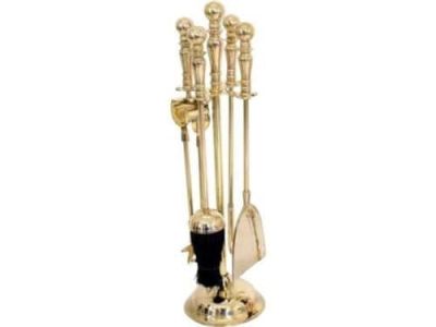 Companion Set With 4 Tools & Stand Duchess Brass 16" 6018S 