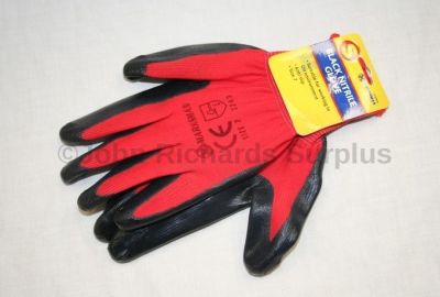 Marksman Nitrile Coated Black Gloves size 7