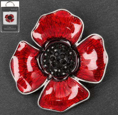 Poppy Brooch From the Equilibrium Range 64245 