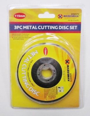 Marksman 3 Piece 4.5" Metal Cutting Disc Set 65057c