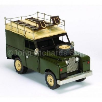 Handcrafted Tin Plate Series Land Rover SWB Hard Top