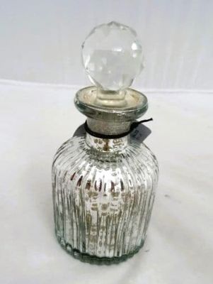 Vintage Silvered Glass Monroe Perfume Bottle 700259 