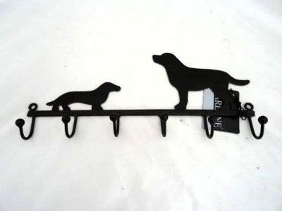 Metal Black Dogs Wall/Coat Hooks. 720615