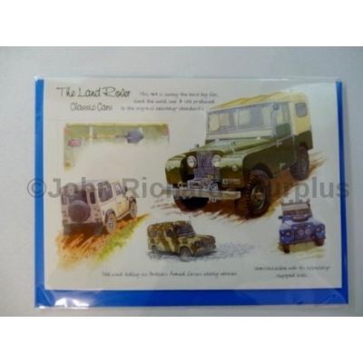 Blank Land Rover Greetings Card with Envelope for any Occasion Free P&P 75BLLR