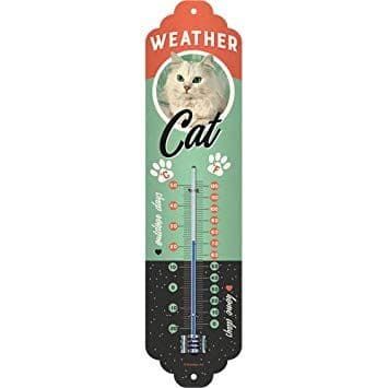 Nostalgic Art Thermometer Weather Cat 80319