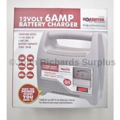 Roadster 12 Volt 6 AMP Battery Charger 81332c