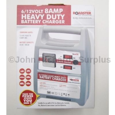 Roadster 6 Volt & 12 Volt 8 AMP Battery Charger 81333c