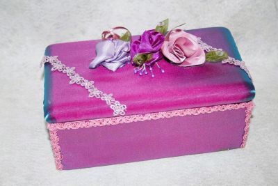Velour Finish Jewellery Box Beige or Pink 835P, 835G