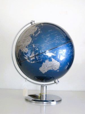 Decorative Blue World Globe Small 86952
