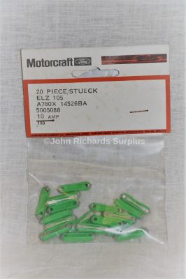 Ford Motorcraft 10amp Clay Fuses Pack x20 ELZ105