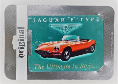 Jaguar "E" Type Small Enamelled Metal wall sign