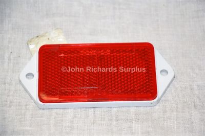 Rubbolite Oblong Rear Red Reflector with White Backing LAB751 