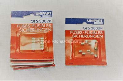 Unipart 2amp Radio Fuses 10 packs x 5 (50) GFS3002R