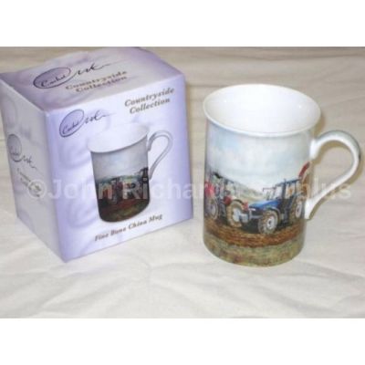 Countryside Collection Fine China Mug Tractors on Potato Harvest 