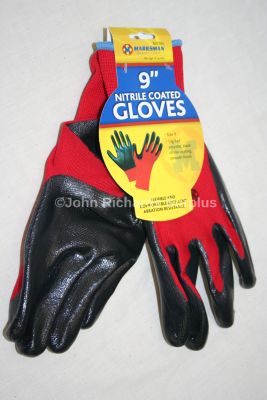 Marksman Nitrile Coated Black Gloves size 9 63150c