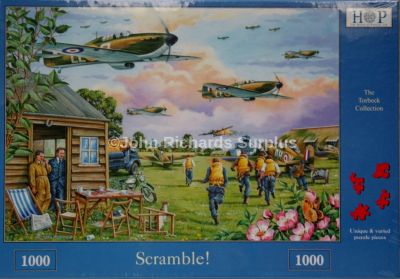 Scramble 1000 Piece Jigsaw Puzzle RAF WW2 Aircraft 