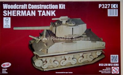 Sherman Tank Woodcraft Construction Kit 