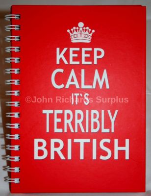 Keep Calm Hardback A6 notebook Terribly British