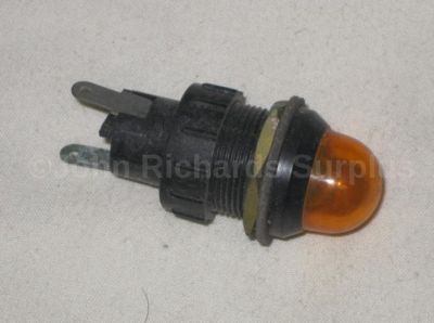 Arcol Amber dash warning lamp with domed head universal use