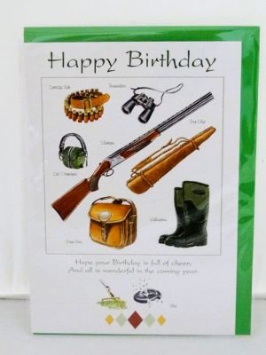 Birthday Card For The Keen Shooter Free P&P 75HBPGUN