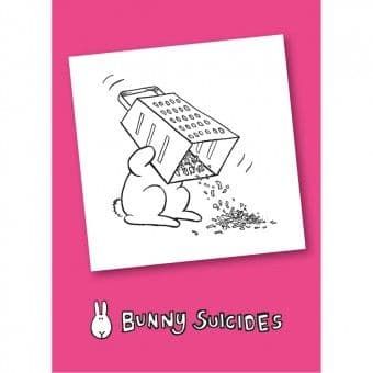 Bunny Suicides Death by Grater Fridge Magnet Novelty MGBS6