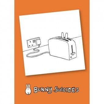 Bunny Suicides Death by Toaster Fridge Magnet Novelty MGBS2