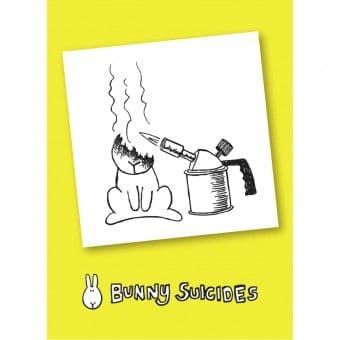 Bunny Suicides Death by Blow Torch Fridge Magnet Novelty MGBS5