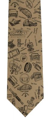 Novelty Principles of Motoring Polyester Tie