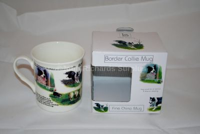 Fine China Border Collie Dog Mug Gift Boxed