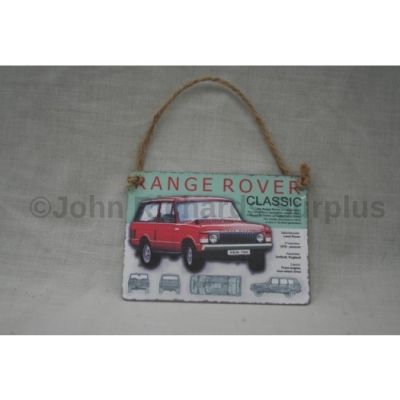 Small Hanging Metal Sign Range Rover 2 Door Classic